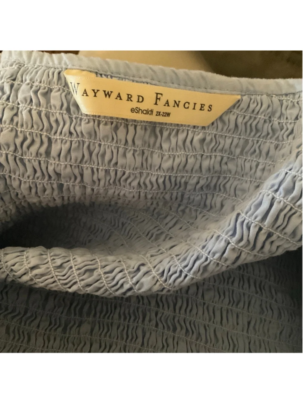 Wayward Fancies x eShakti Smocked Midi Dress Light XL